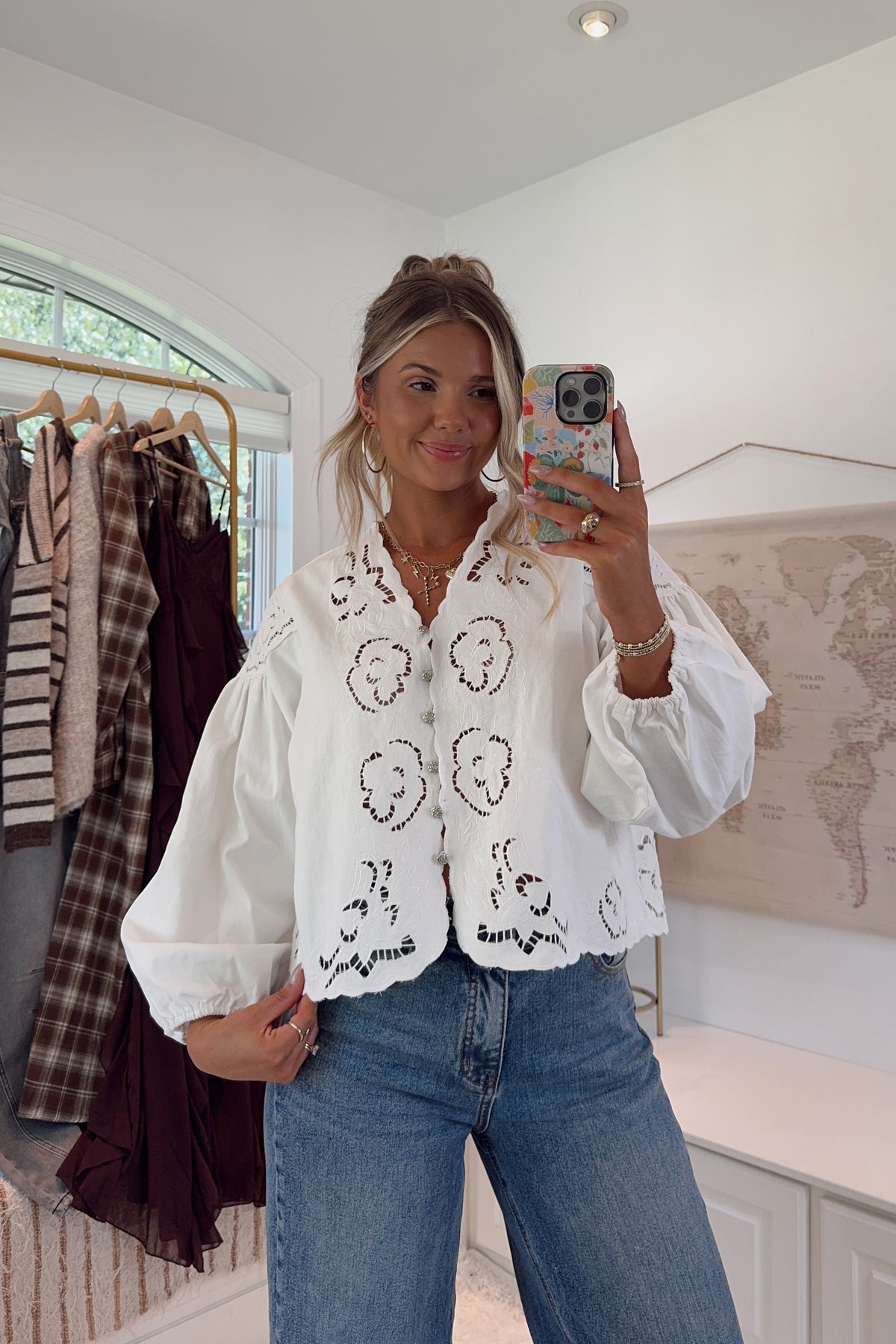 The Brunch Blouse- Off White