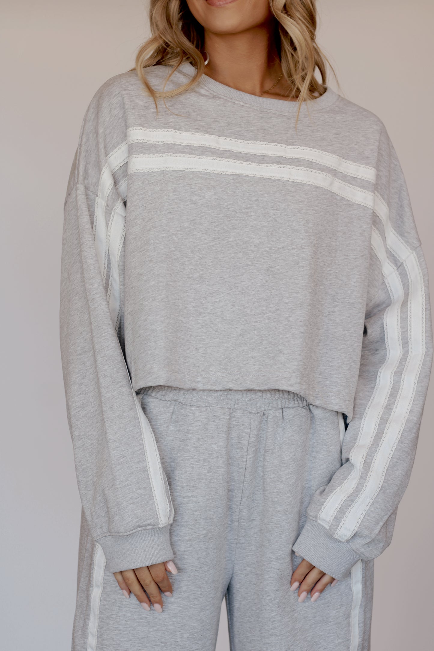 Grace Scalloped Set- Gray