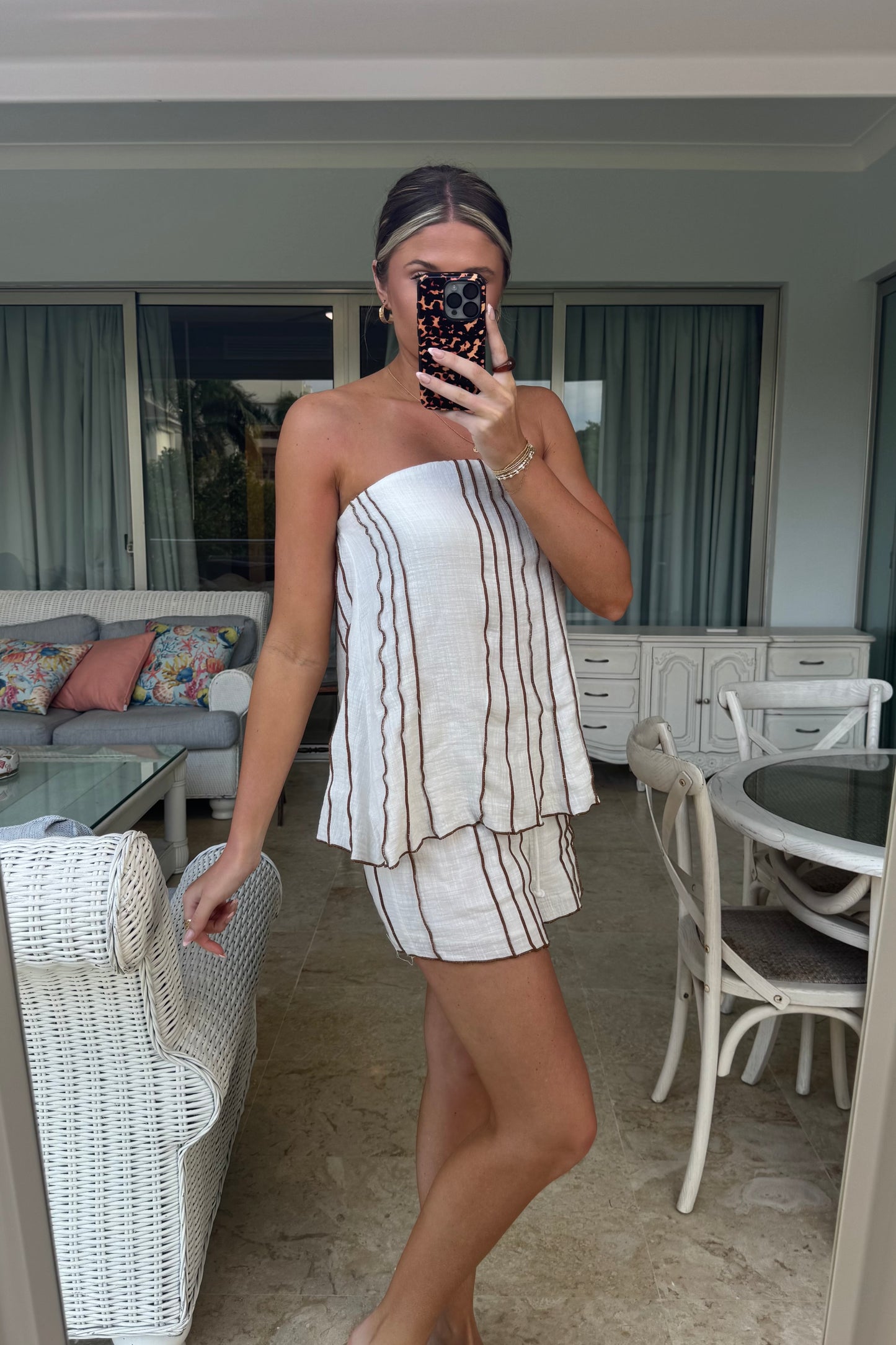 Sandbar Linen Set- Off White