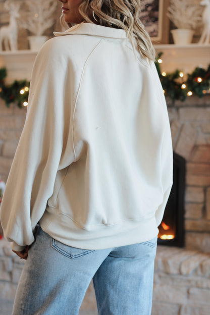 Toasted Oat Pullover- Cream