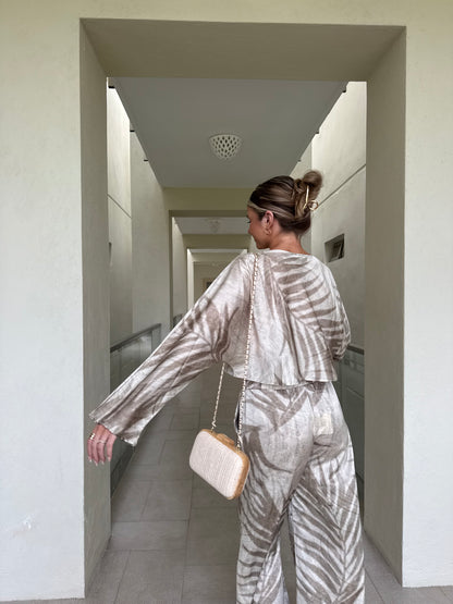 Seafoam Palm Set- Sandstone Palm