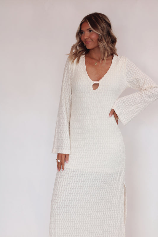 Marble Shore Maxi Dress- Ivory