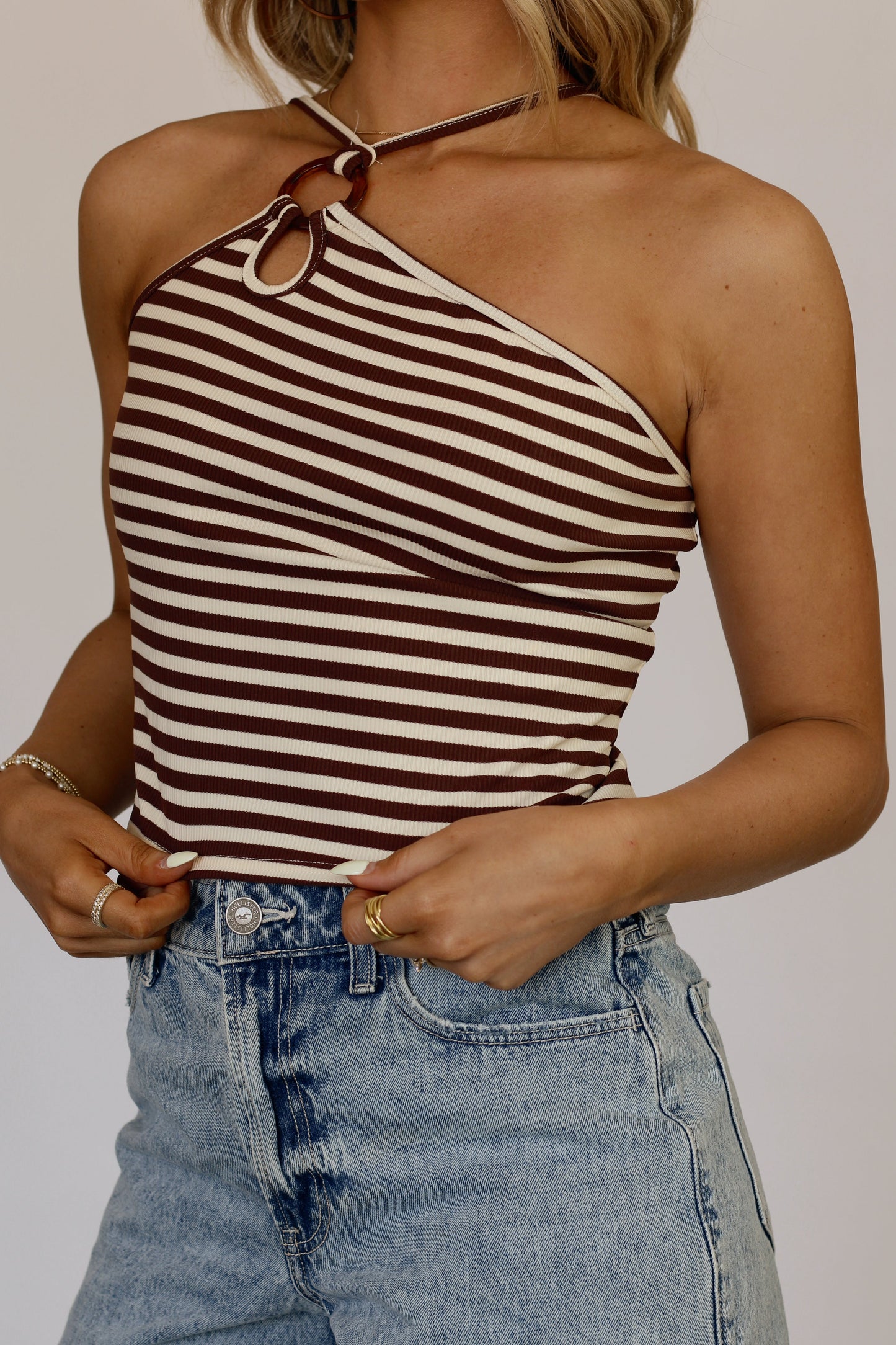 Coconut Coast Cami- Cream/Brown