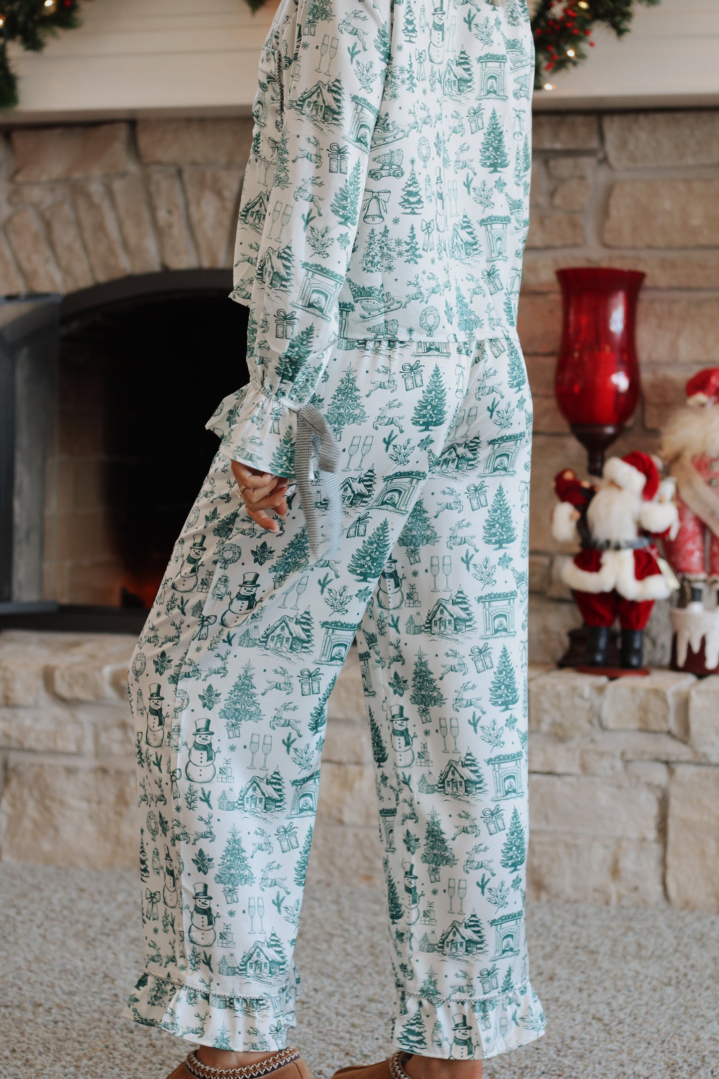 Christmas Morning PJ Set- Green