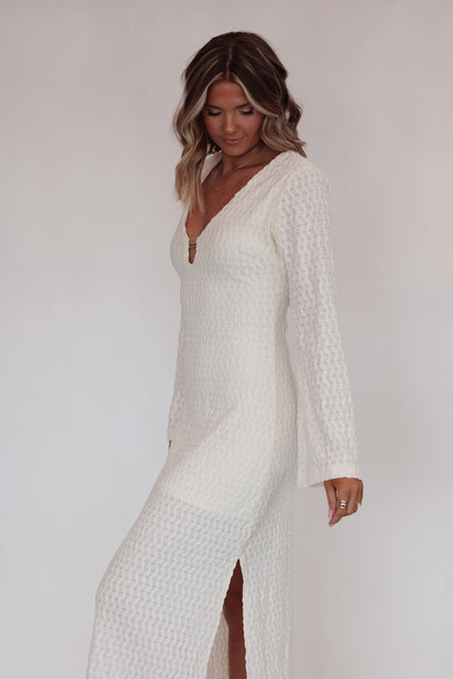 Marble Shore Maxi Dress- Ivory