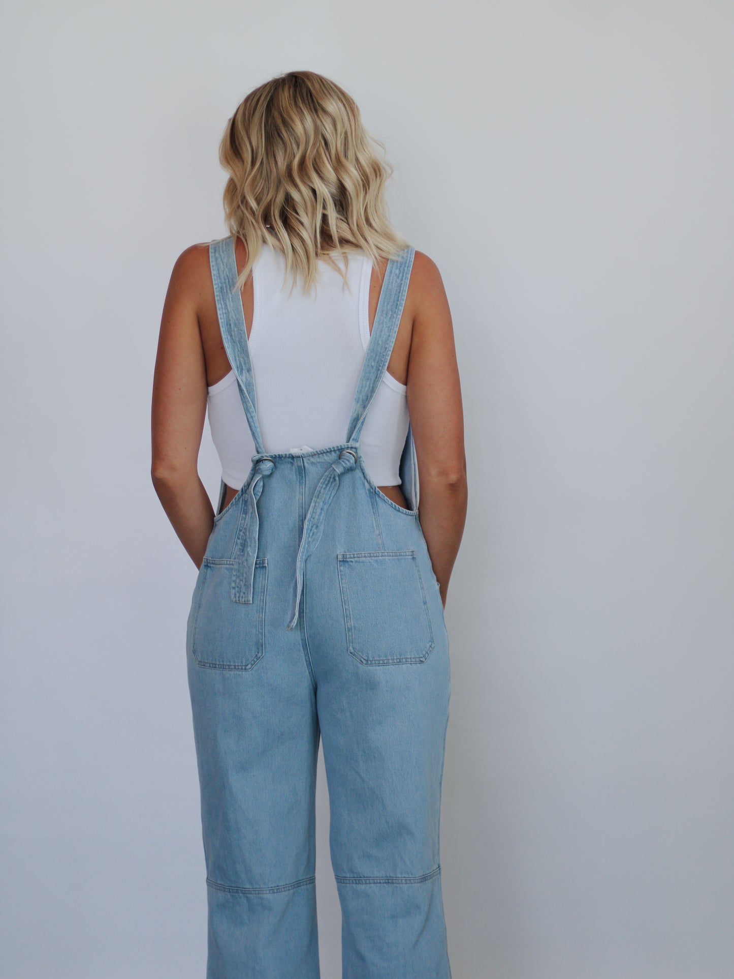 All American Overalls- Medium Denim