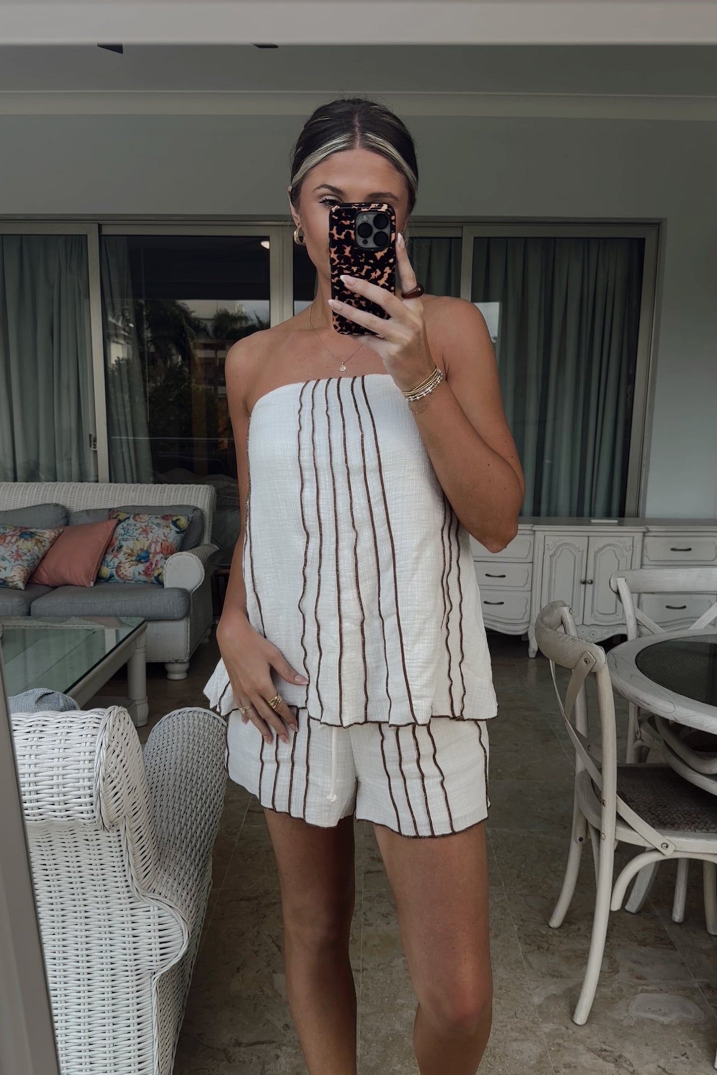 Sandbar Linen Set- Off White