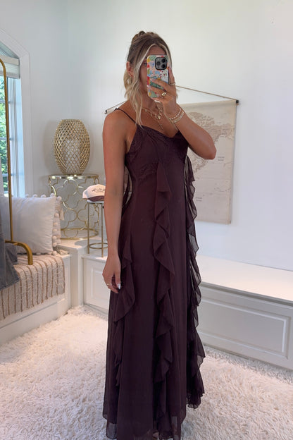 Toast to the Rhodes Dress- Rich Brown