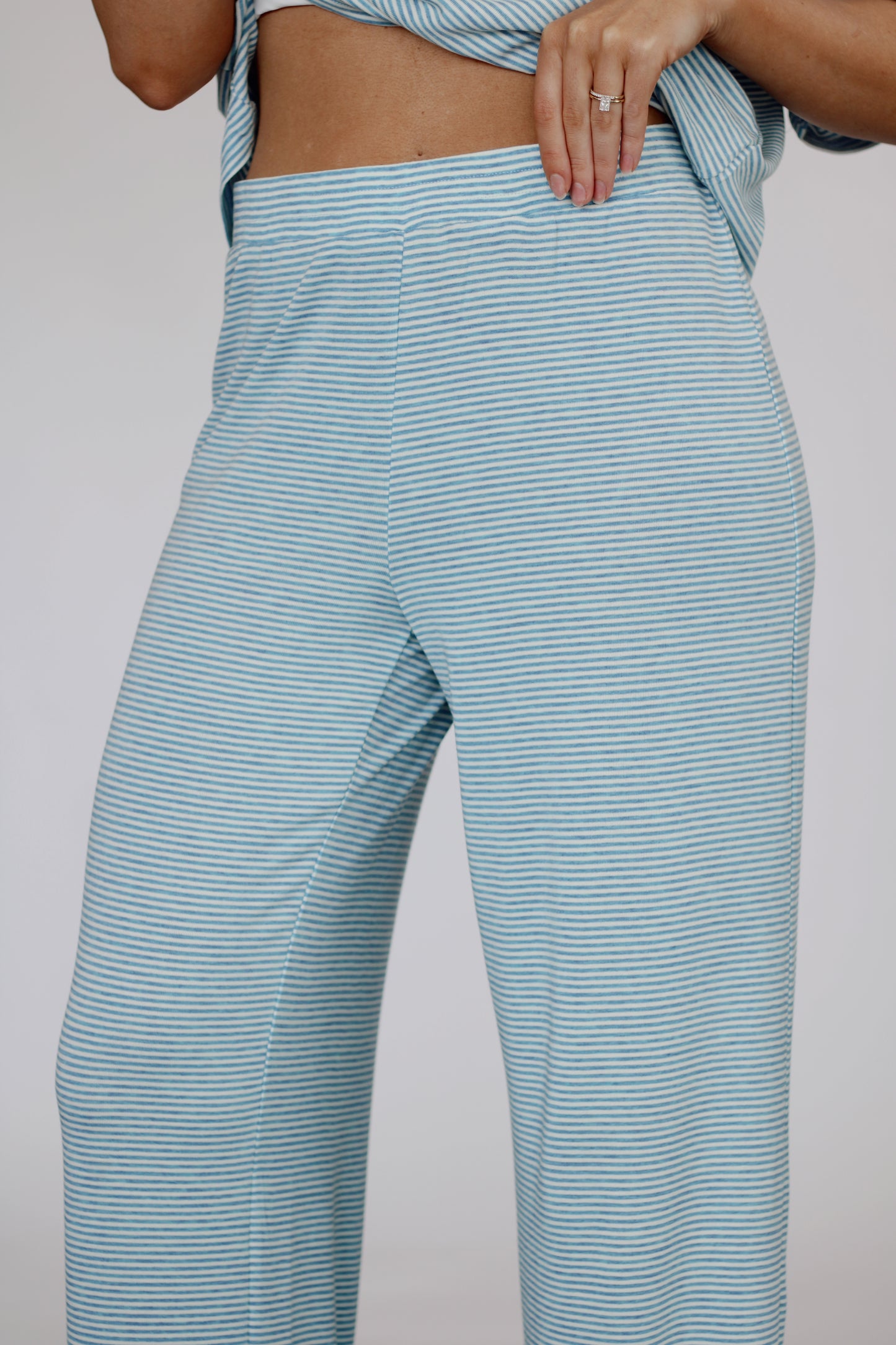 Cloud Nine Stripe Set- Dusty Blue