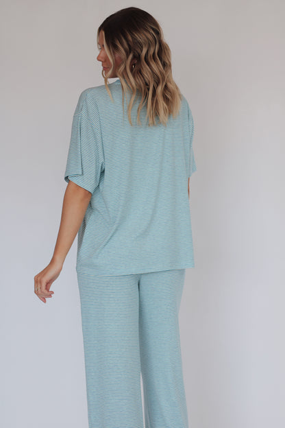 Cloud Nine Stripe Set- Dusty Blue