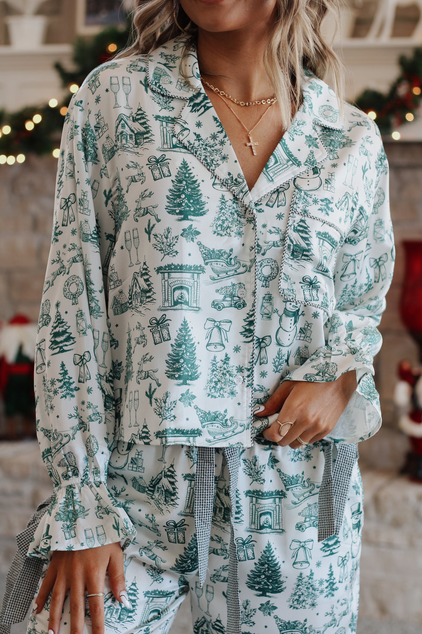 Christmas Morning PJ Set- Green