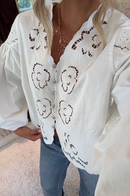 The Brunch Blouse- Off White