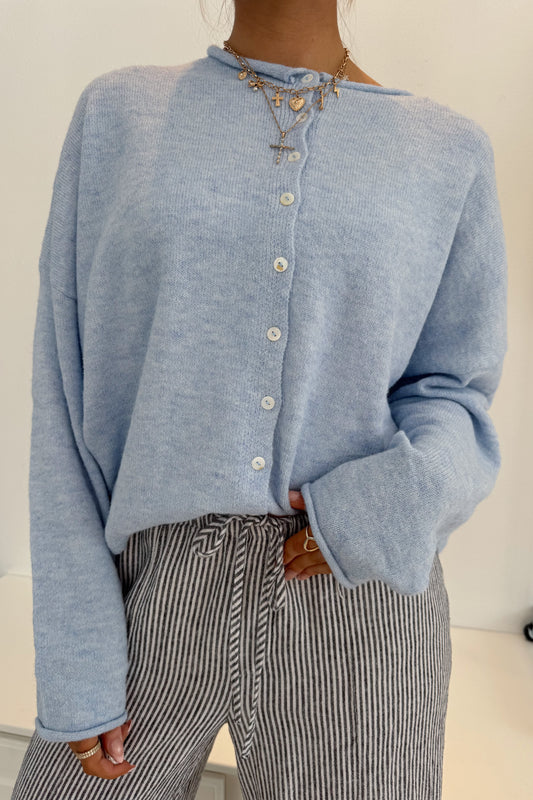 Haven Cardigan- Sky Blue