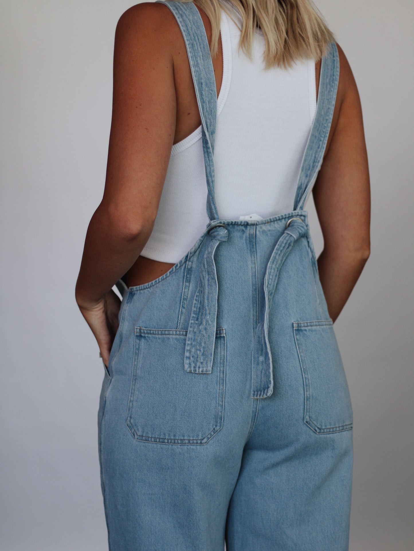 All American Overalls- Medium Denim