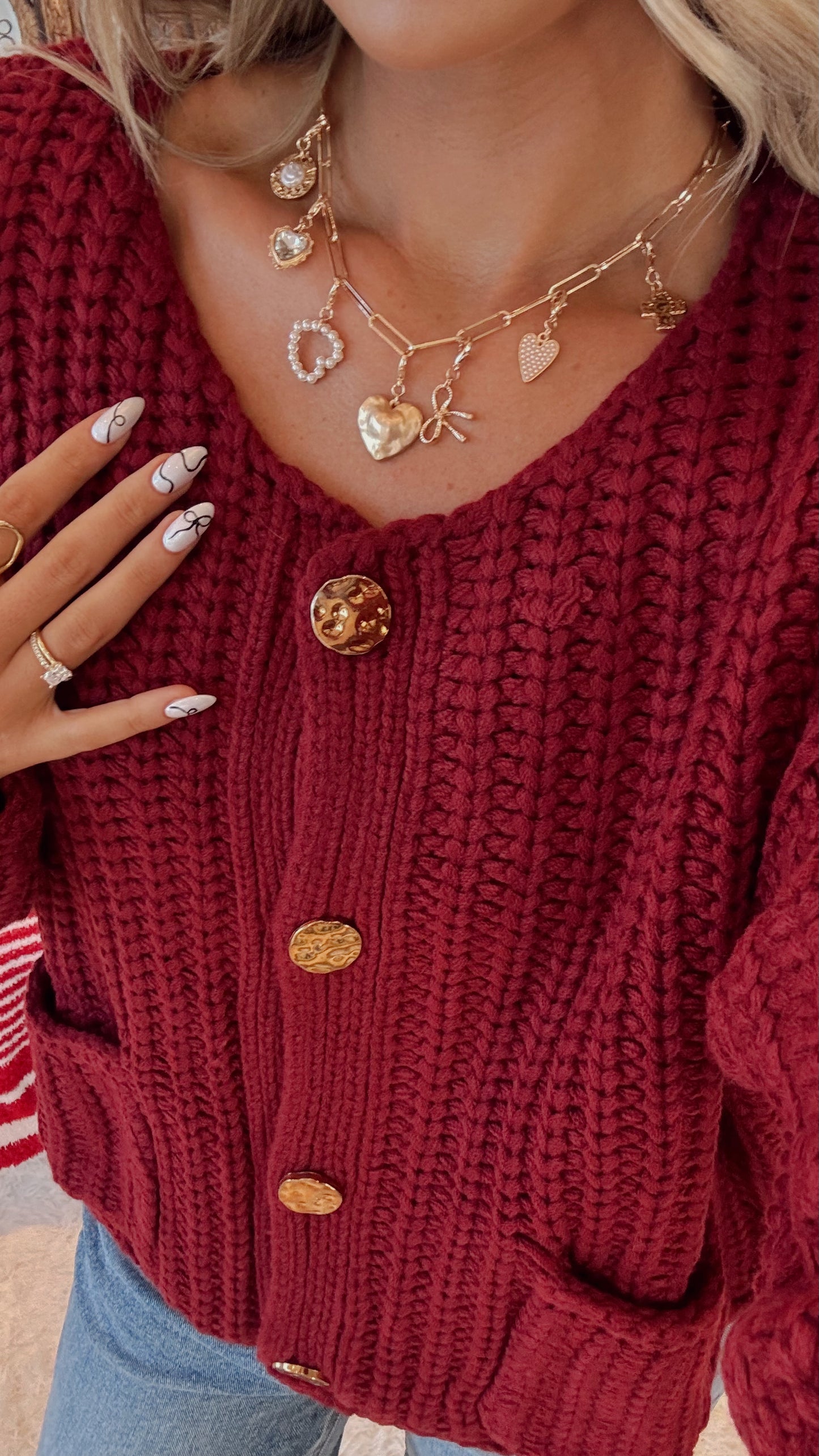 Love & Light Charm Necklace- Gold