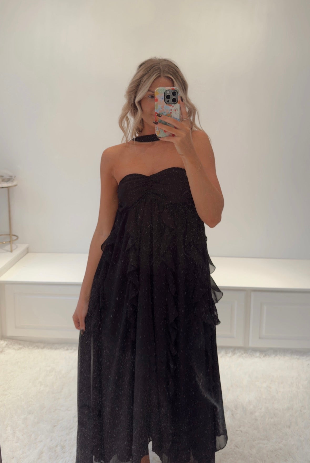 Enchanted Evening Maxi Dress- Black