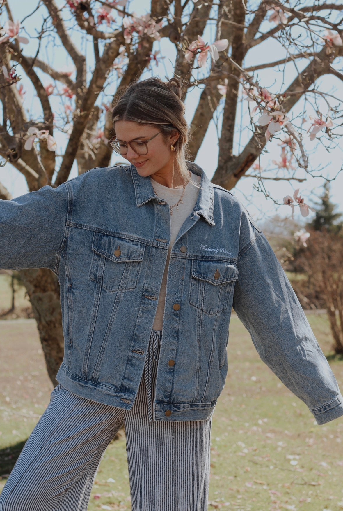 ジャケット・アウター leather riders denim jacket swag archive Wander Denim Jacket – Wandering Rhodes Boutique