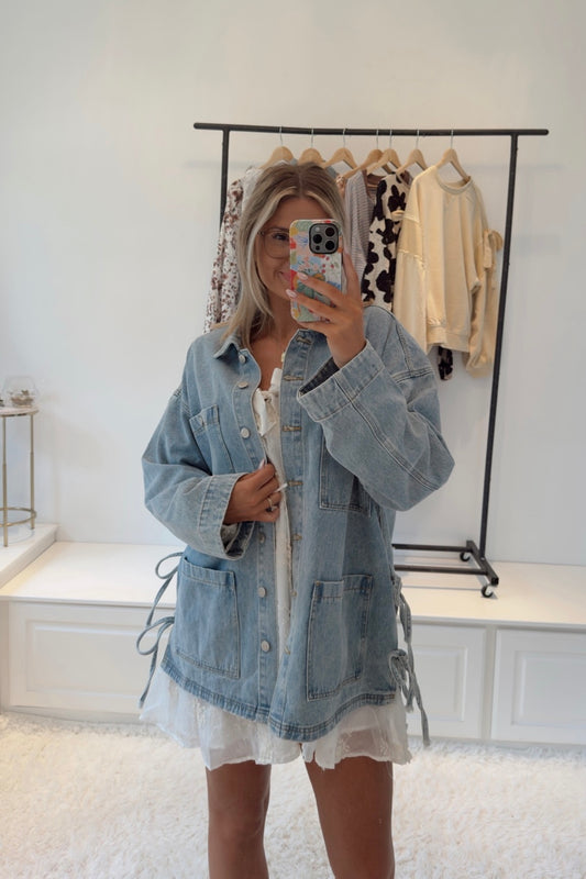 Emory Denim Oversized Jacket- Light