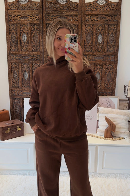 Southwest Oversized Hoodie- Chocolate