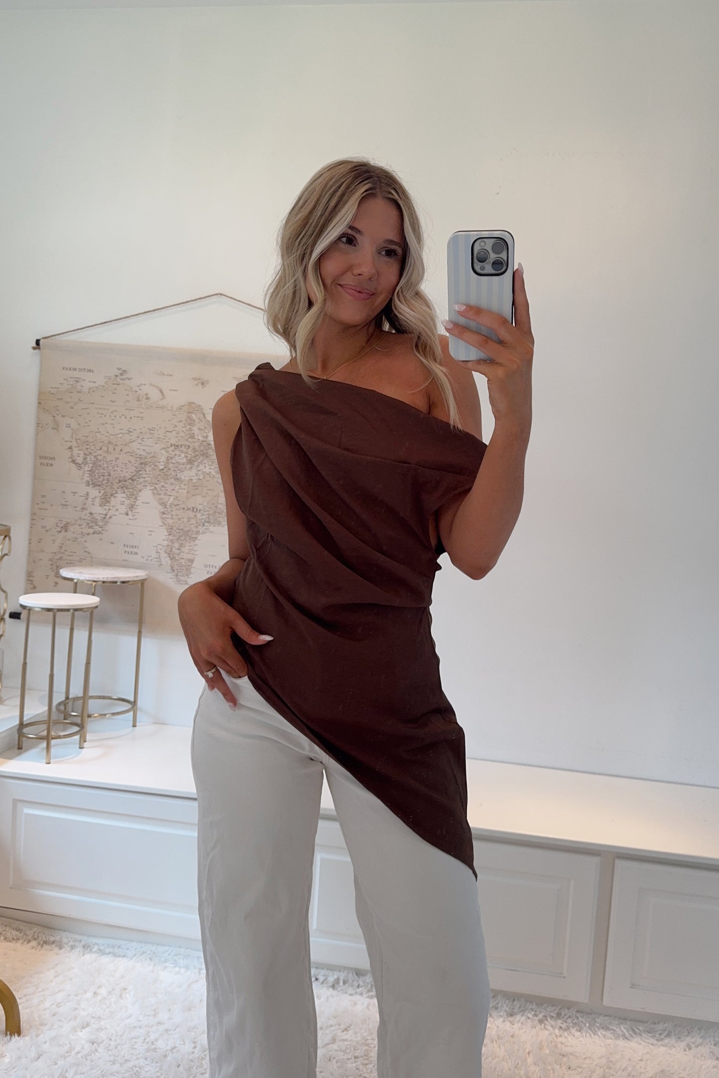 Monaco Top- Brown
