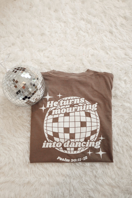 Mourning Into Dancing Tee- Brown