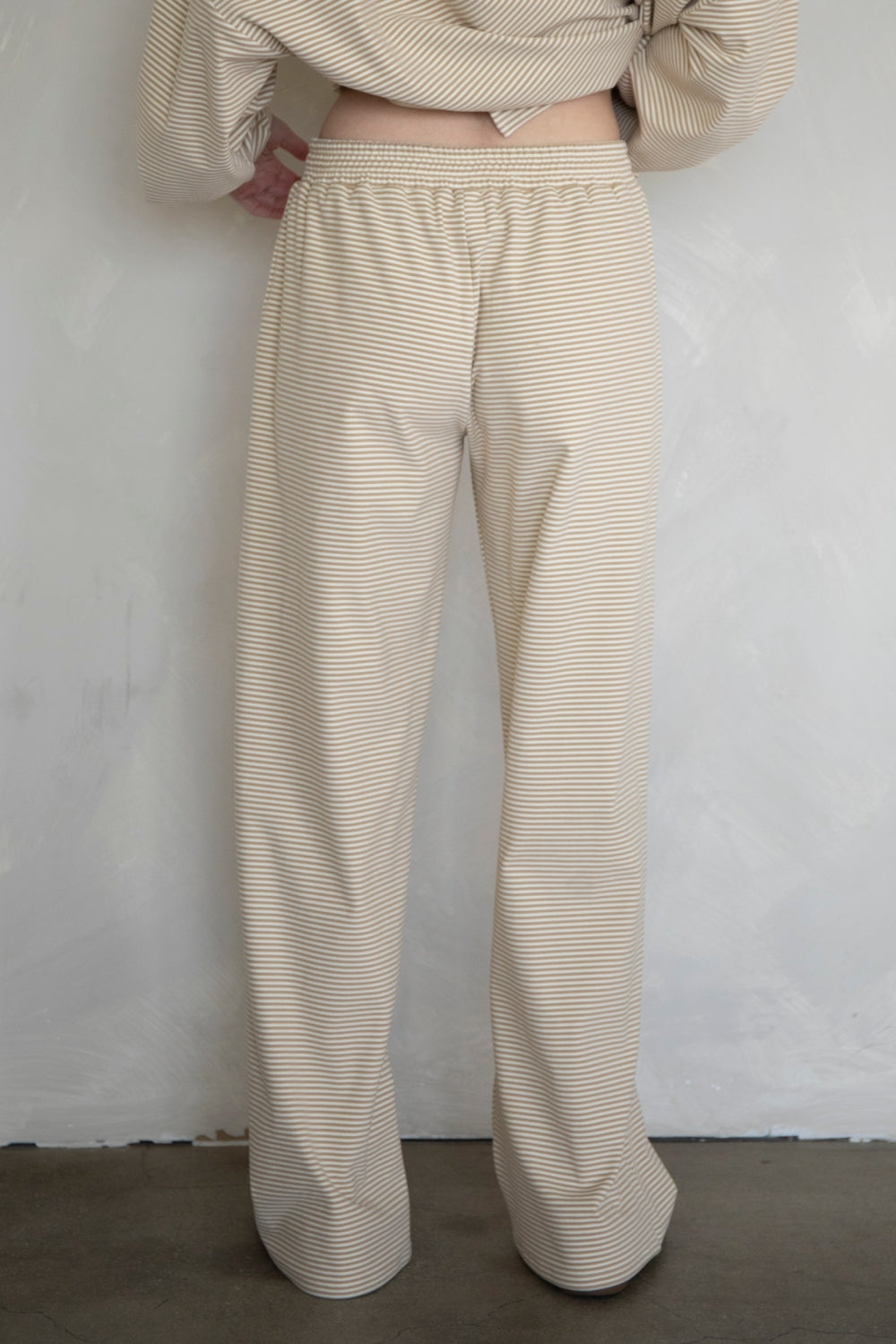 Drift Away Stripe Pants- Beige