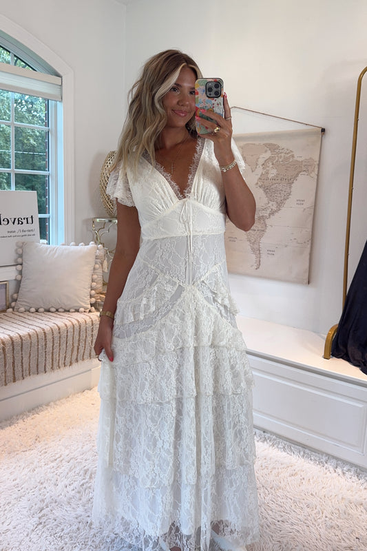 Capri After I Do Maxi Dress- Ivory