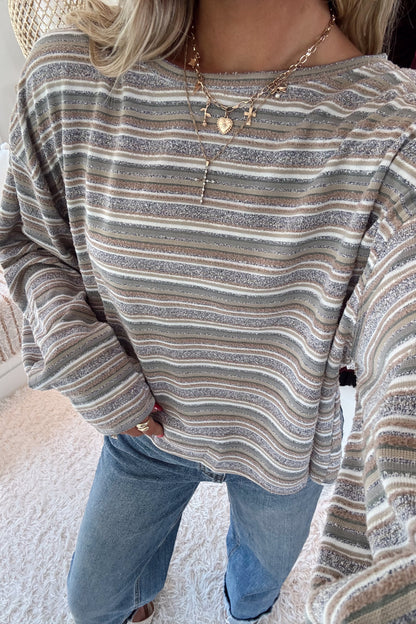 Alyssa Striped Top- Multi