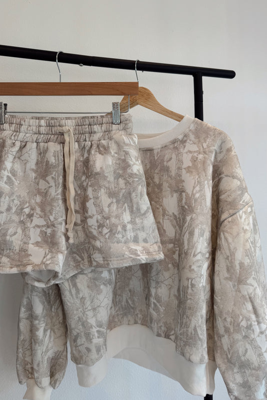 Drift Away Crewneck Set- Camo