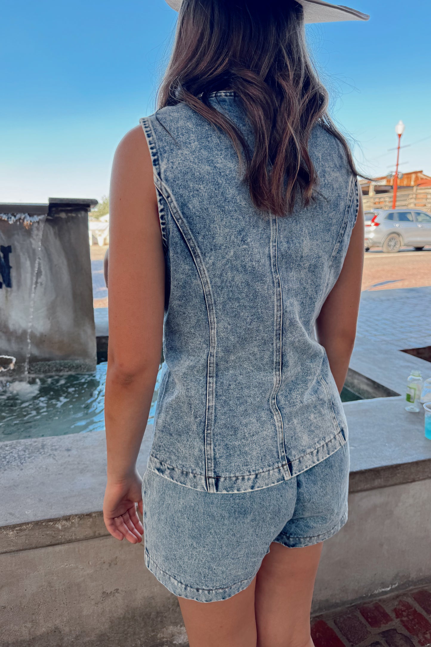 Drover Denim Button Set- Light Denim