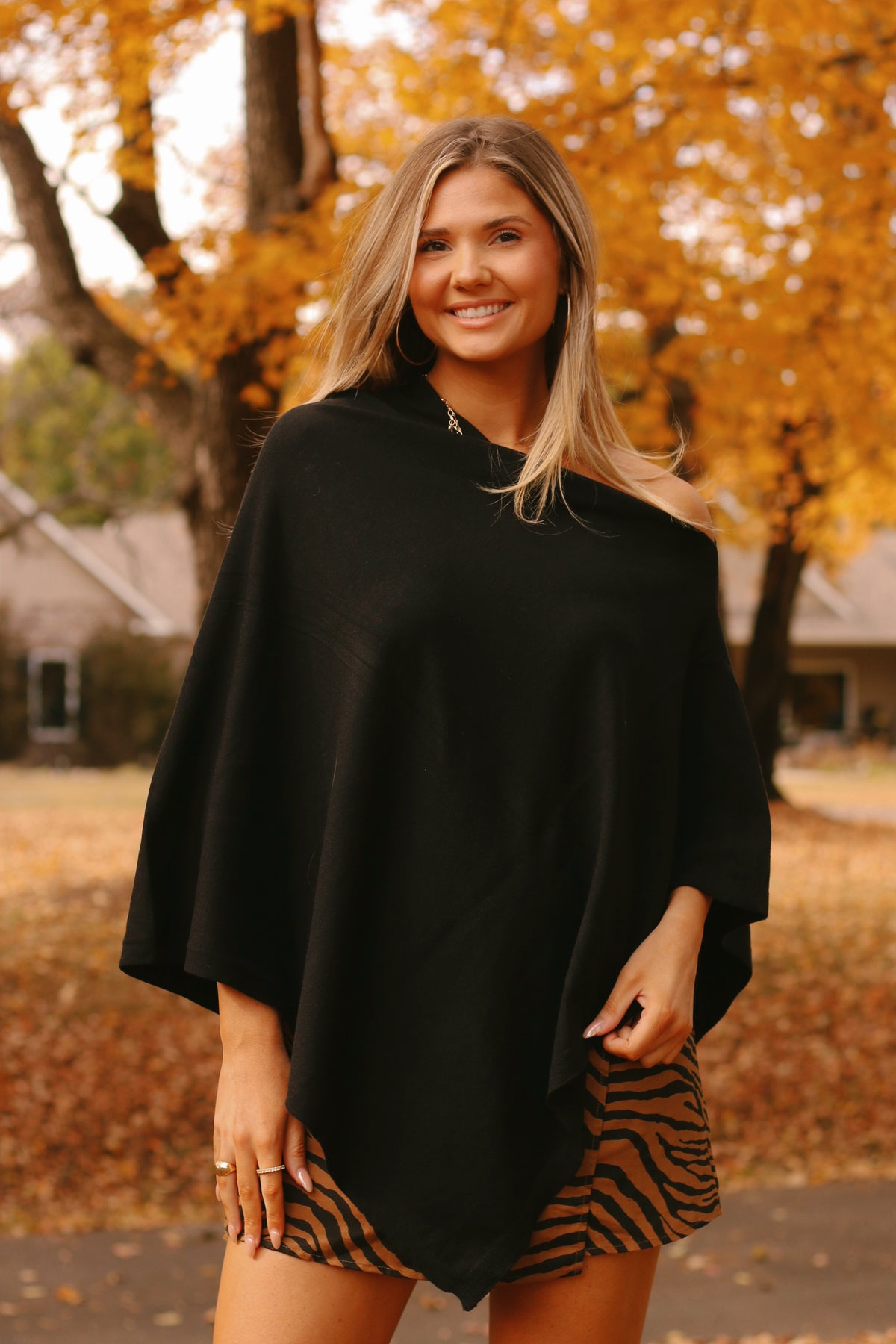 The Shelbey Safari Skort- Brown/Black