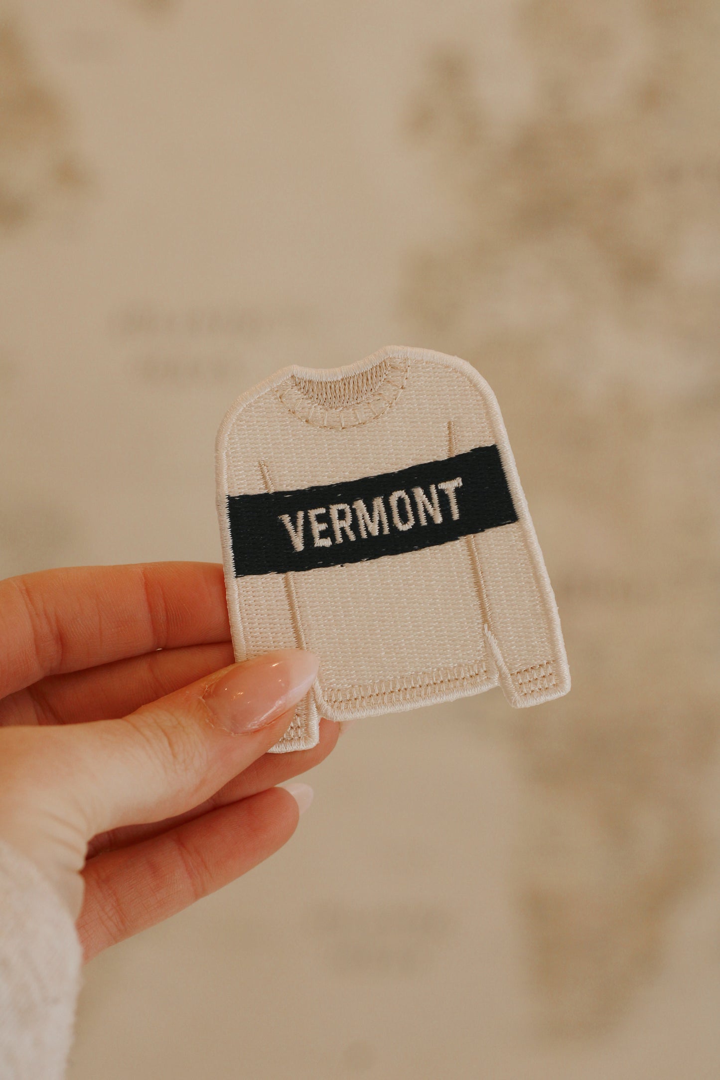 Vermont Sweater Iron-On Patch