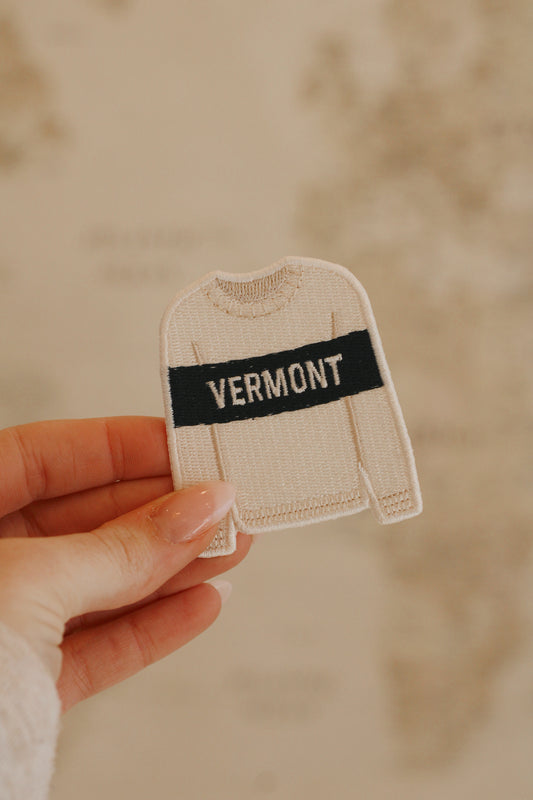 Vermont Sweater Iron-On Patch