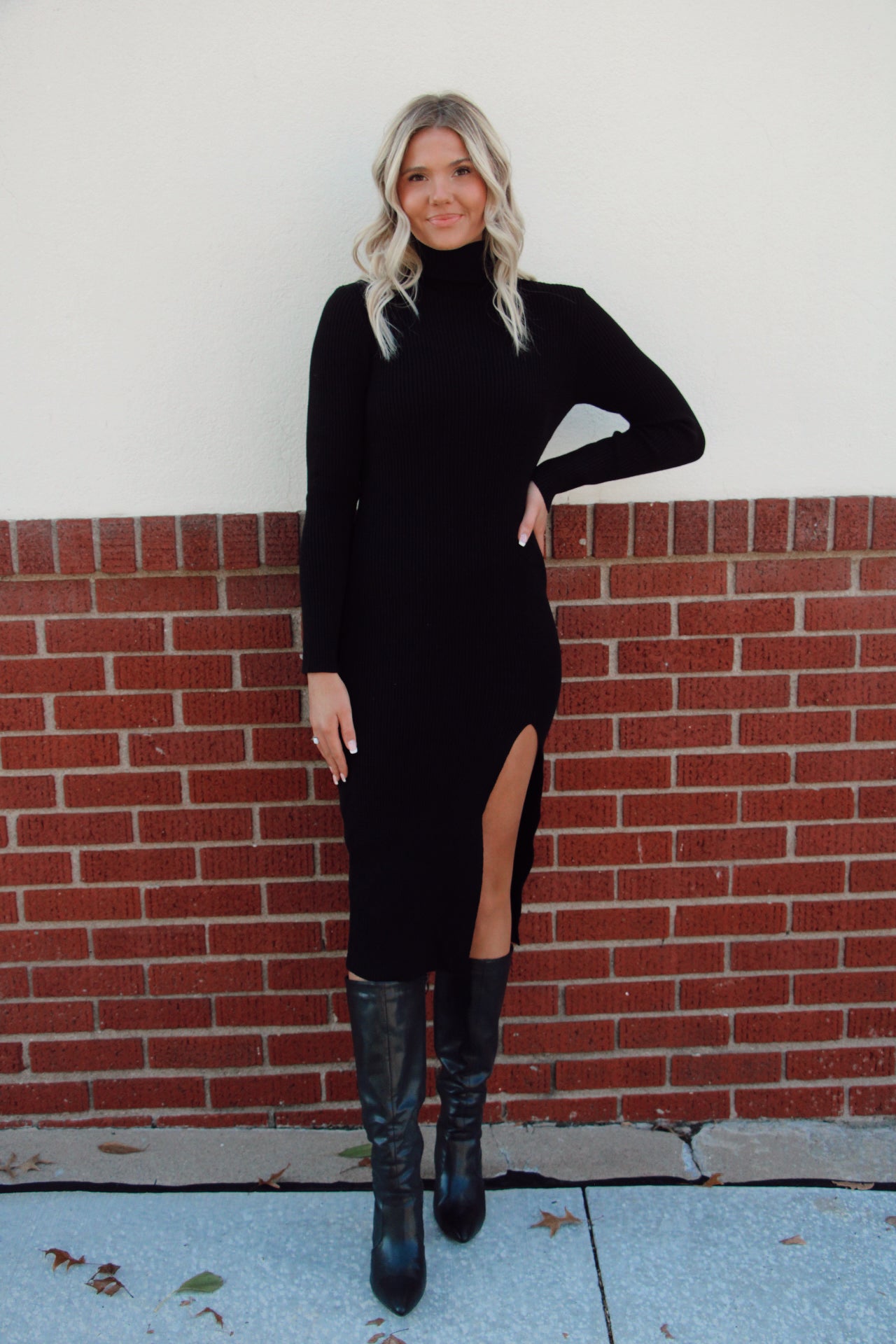 City Night Midi Dress- Black