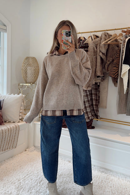 The Rebekah Semi Barrel Jean- Denim