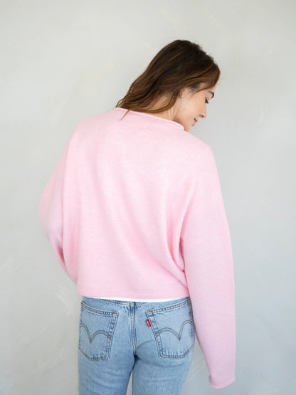 Haven Cardigan- Baby Pink