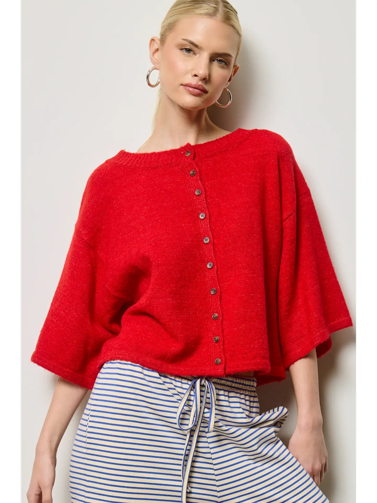Sunday in SoHo Cardigan- Red