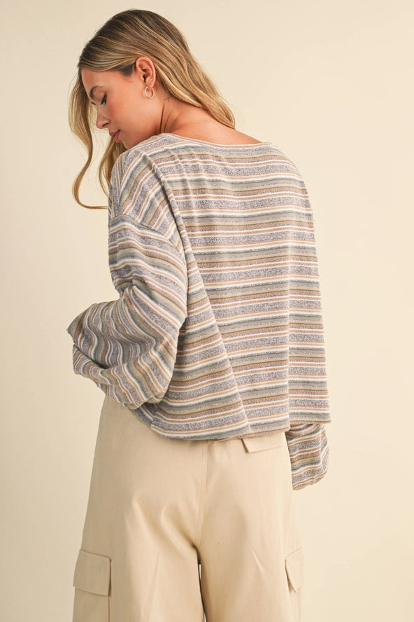 Alyssa Striped Top- Multi
