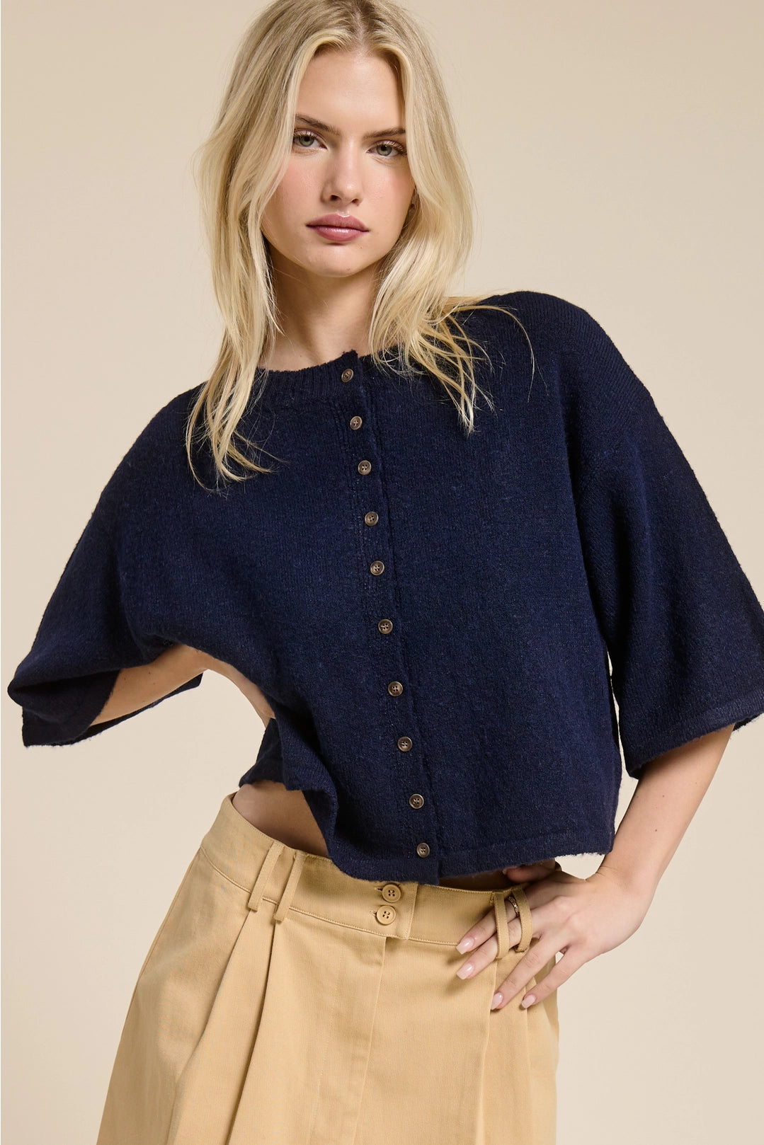 Sunday in SoHo Cardigan- Navy