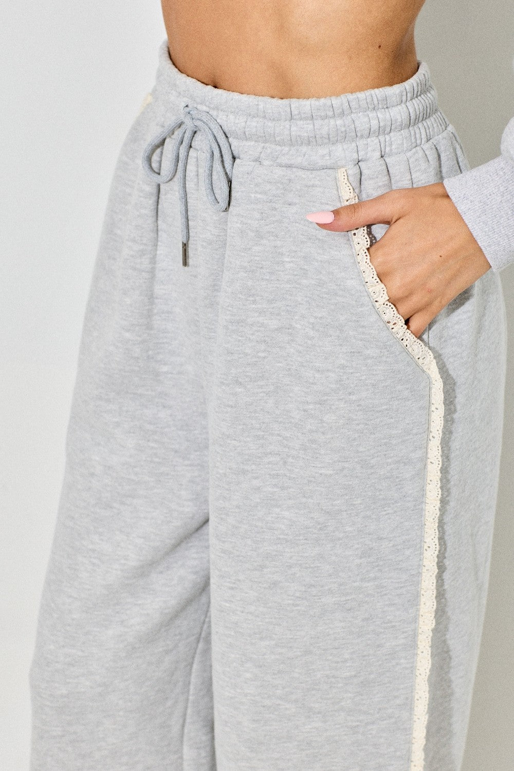 Coquette Lounge Pants- Gray