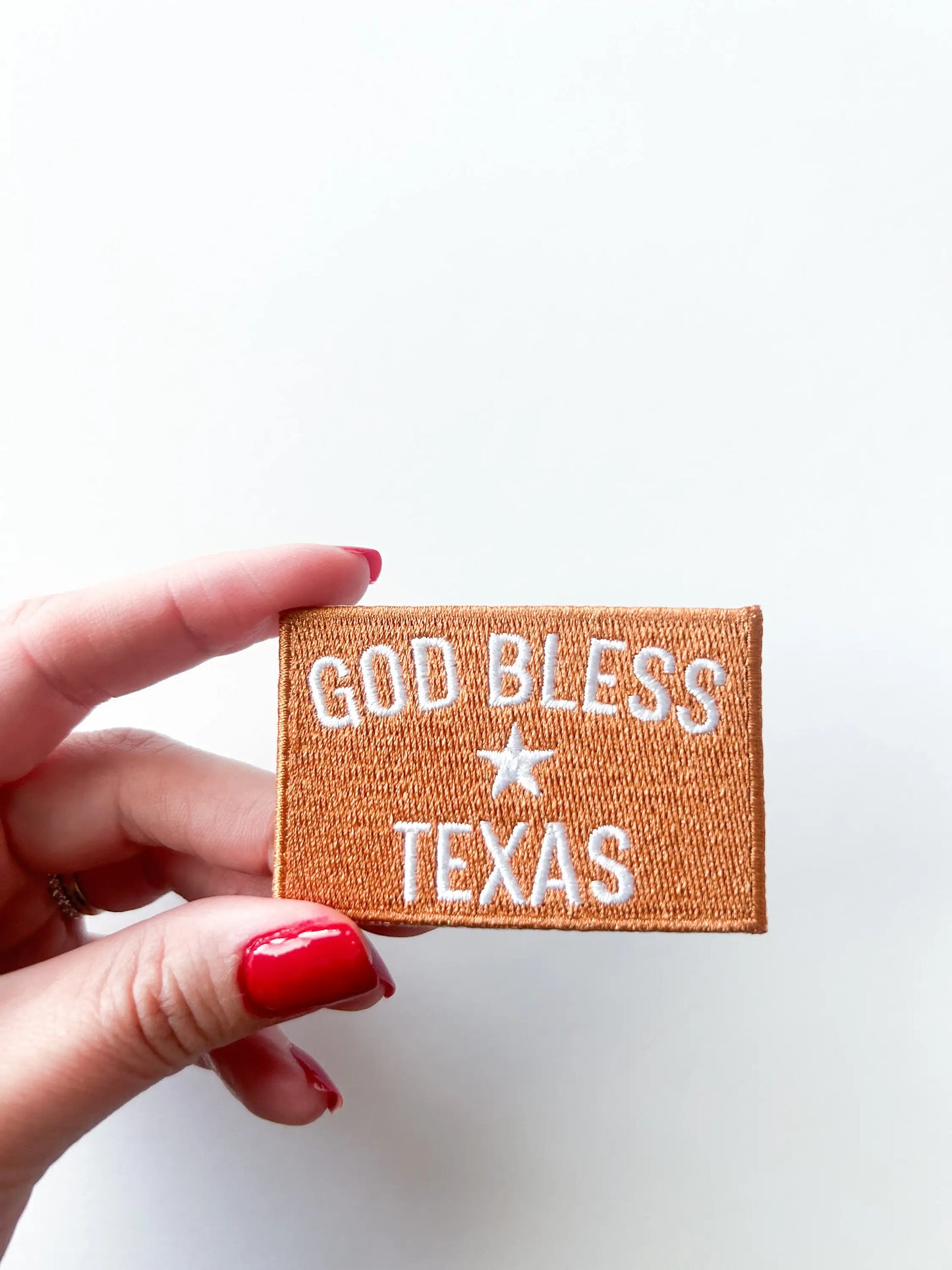 God Bless Texas Iron-On Patch