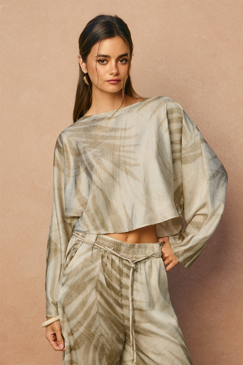 Seafoam Palm Set- Sandstone Palm