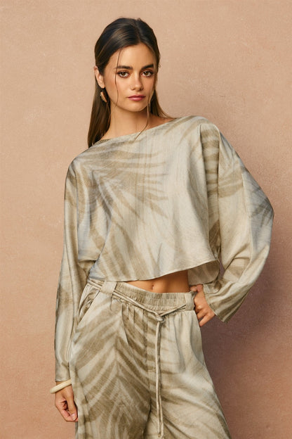 Seafoam Palm Set- Sandstone Palm