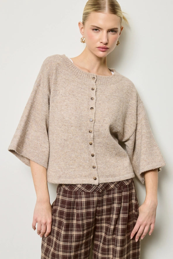 Sunday in SoHo Cardigan- Cappuccino