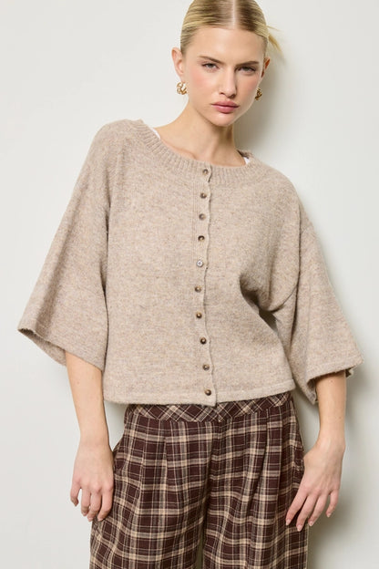 Sunday in SoHo Cardigan- Cappuccino