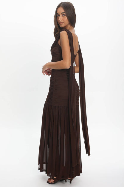 The Sienna Dress- Brown