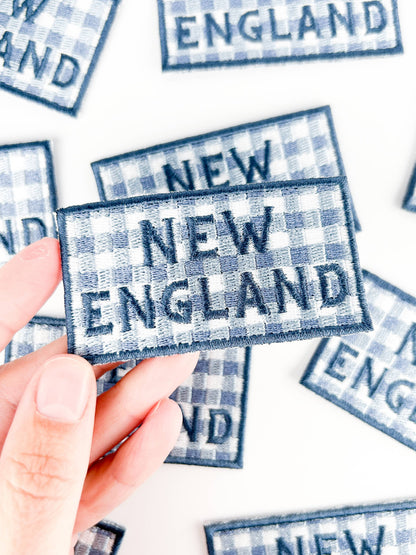 New England Iron-On Patch