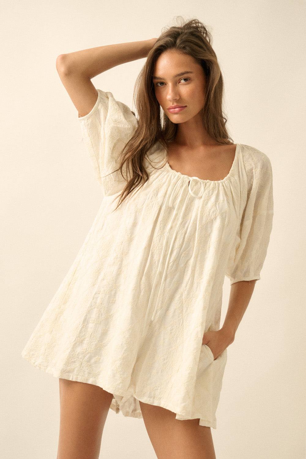 Dandelion Romper- Cream