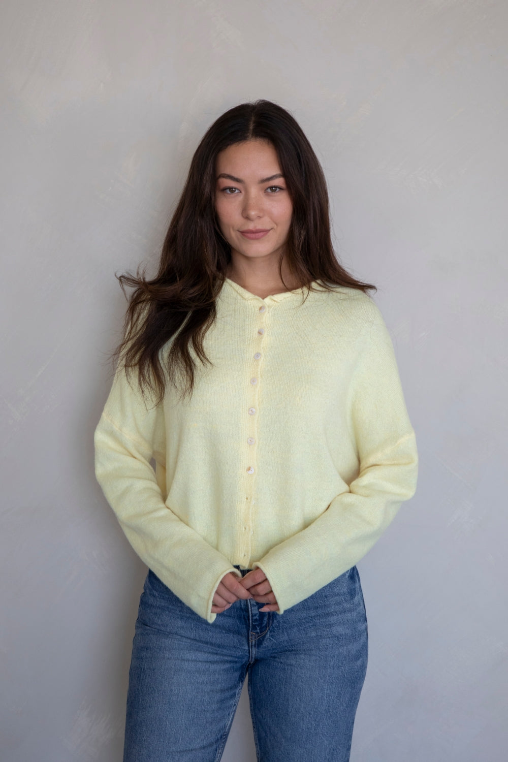 Haven Cardigan- Butter Yellow