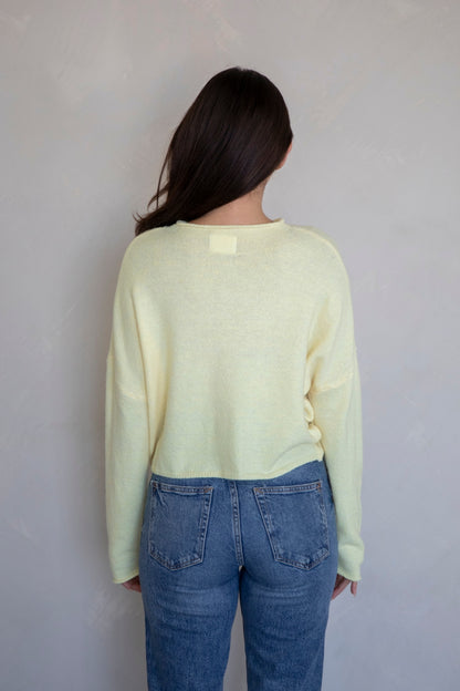Haven Cardigan- Butter Yellow